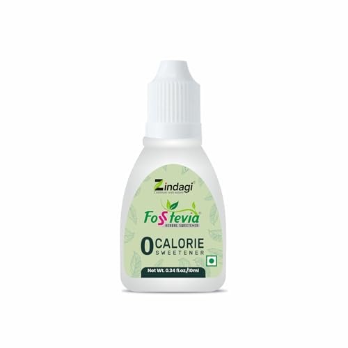 Zindagi Stevia Dry Leaves 35Gm - Stevia Natural Powder 50Gm - FosStevia Stevia Liquid 10 ml - Natural Sugar Free - Zero Calorie Sweetener (Stevia Combo Pack)