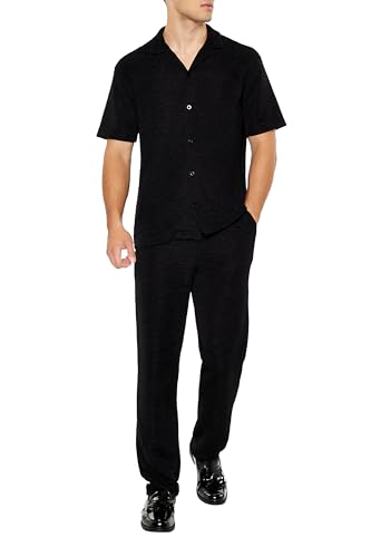 Forever 21 Men's Textured Slim-fit Straight Pants