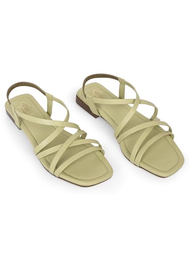 Image of Women Flats Sandals | Stylish Embroidered Slip-On Flats for Women | Comfortable Lightweight Sandals | Ethnic & Casual Footwear for Ladies SL1043