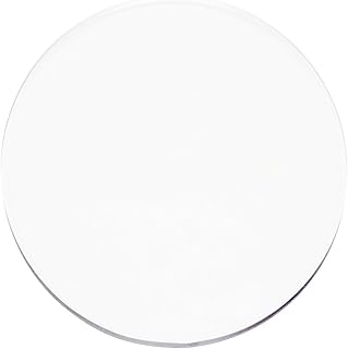 Clear Placemats Set of 4, USA Made, 12 Inch Round, 2mm Thick Ultra Clear...