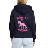 Style moderne et coupe confortable : Cette veste femme adopte une coupe regular fit avec finitions côtelées (poignets et ourlet 2x1) pour une silhouette féminine et élégante. Un sweat à capuche femme parfait pour le sport ou les moments détente.