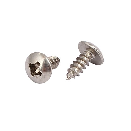 Tornillo autorroscante M3x8 mm acero inoxidable 316 20 piezas miniatura 2
