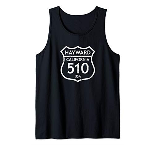 California Area Code 510 Hayward, CA Home State Gift Tank Top