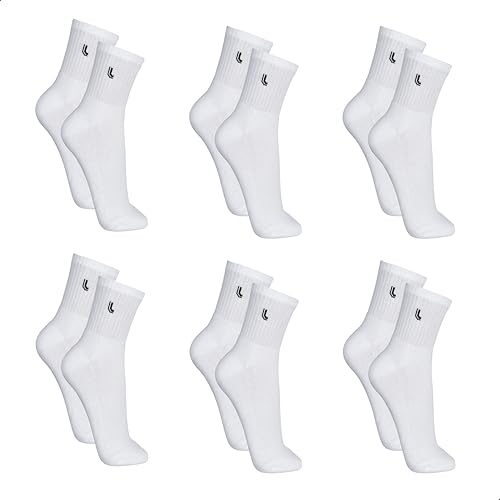 Lupo Kit 6 Pares de Meia Lupo Cano Médio Forro Atoalhado Punho Canelado Algodão Sport Original, 6 Br