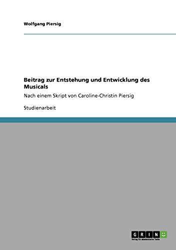 Beitrag zur Entstehung und Entwicklung des