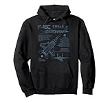 Photo Gallery f15 eagle air force fighter jet militare aircraft blueprint felpa con cappuccio Photo Gallery f15 eagle air force fighter jet militare aircraft blueprint felpa con cappuccio