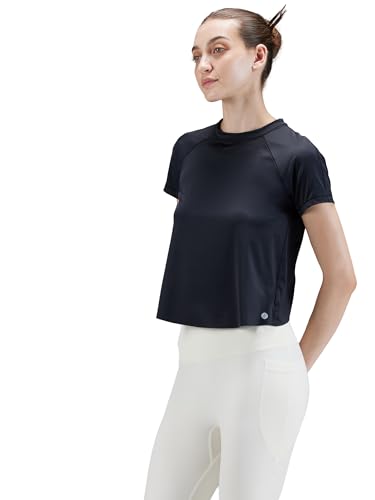 Image of CAVA Overlap Tee for Women | Split Back Mesh Design, Moisture-Wicking, 4-Way Stretch, Anti-Odour, Quick Dry | Activewear T-Shirt