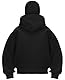 PADOLA Balaclava 1/4 Zip Hoodie Herren mit Sturmhaube Oversized Y2K Hoodie mit Doppel Kapuze Winddichter Ninja Hoodie mit Fleece Übergangsjacke Einfarbig Mask Hoodie Kapuzenpullover (M, 0 Schwarz)