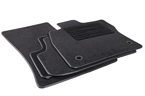 TEXER Textil Fußmatten Passend für Ford StreetKa Bj. 2003-2005 Carbon