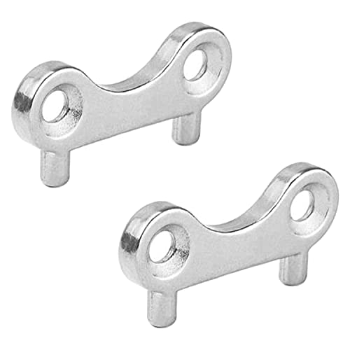 Kqcibz 2 PCS Marine Boat Gas Cap Key Stainless Steel Gas Water Fuel Tank Fill Filler Tool Marine Yacht Boat Accessories, silver