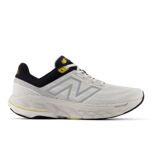 New Balance New Balance Men's Fresh Foam X 860 V14 Running Shoe, Grey Matter/Black/Ginger Lemon, 7 M