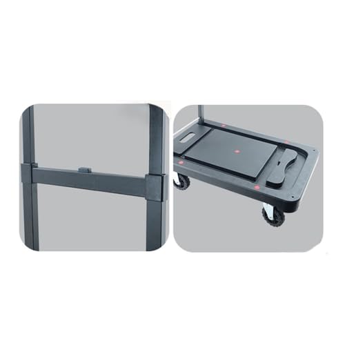 Carretilla plegable de mano con plataforma y ruedas miniatura 6