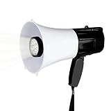 BBSJ Hand Speaker Megaphone Strap Grip Loudspeaker Recording Play Horn Tour Guide Speakers