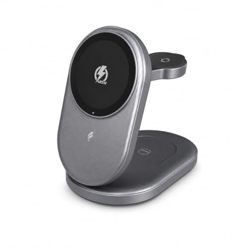 Carregador Sem Fio 3 em 1-25W Dobrável Compatível com MagSafe