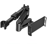 Linkstyle Car Tablet Holder, Stretchable Headrest Tablet Mount, 360° Rotating Backseat Tablets Stand for 4-10.6" Tab, Mobile Phones, Game Consoles