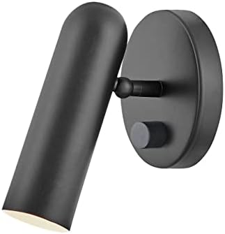 Hinkley Dax Small Adjustable Wall Sconce, Integrated LED, On/Off Switch, Modern Directional Light, Black Finish