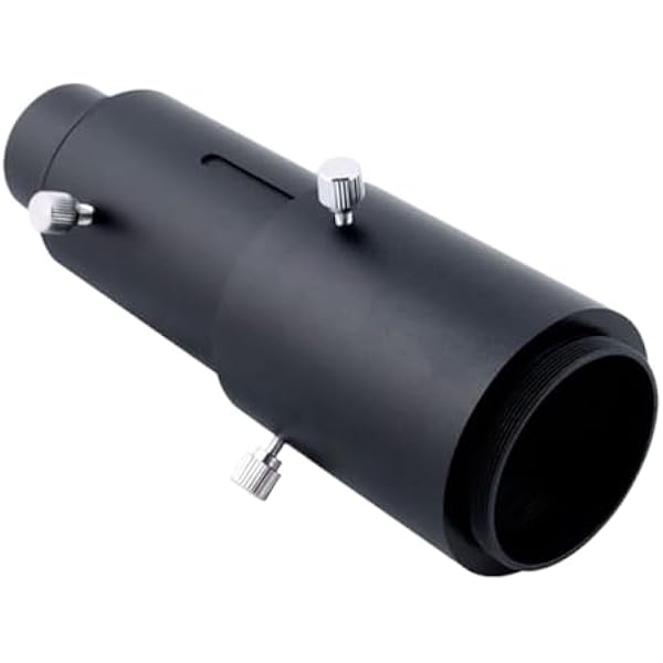 Adapter aparatu, uchwyt teleskopowy, przed?u?acz SLR, metalowa czarna budowa, 1,25 T-Ring, M42x0,75 w?tek tylny, d?ugo?? 3,8 cm, do fotografii astronomicznej, profesjonalne obrazowanie, noc