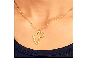 ProJewelry Africa Map Necklace - A Majestic Tribute to the Motherland