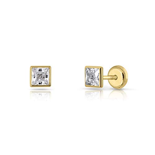 Boucles d'oreilles en or véritable et zircon fleur pour vos styles d'été