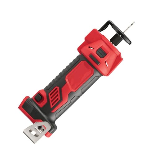 JINYUMT Drywall Cut Out Tool, For Milwaukee 2627-20 M18 18V Compact Cordless Drywall Cut Out Tool (Size:5 x 5 x 4 in) - Bare Tool, Red,black