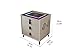 YWSXHS Smart Bedside Table, Nightstand with Drawer, Modern Bedside Table with Wireless Charging Bedroom Side Table Adjustable Lights for Living Room(Black)
