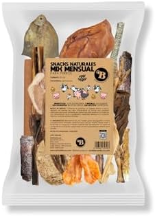 BIMORDISCOS Pack Mensual de 30 Snacks Naturales para Perros - Gra...