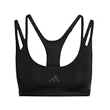 adidas Donna Optime Workout Strappy Light Support Bra, Black, S