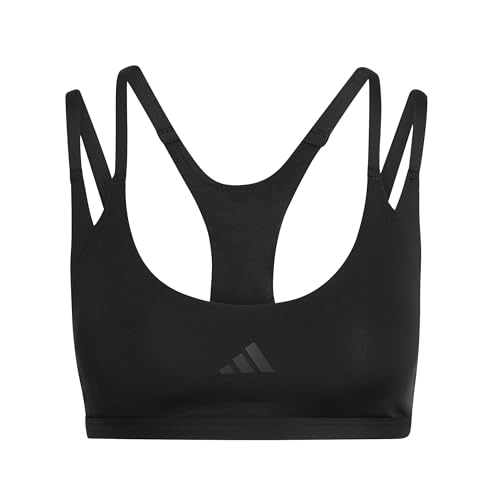 adidas Women's Optime Workout Strappy Light Support Bra, Black, S