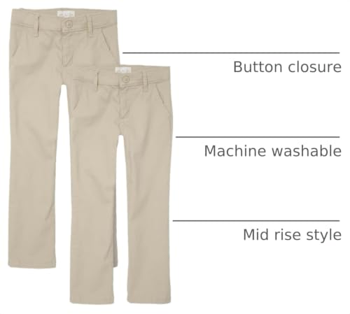 Image of The Children's Place Girls Stretch Skinny Chino Pants, multipacks
