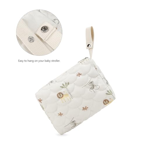 Bolso portátil para pañales con compartimentos múltiples miniatura 4