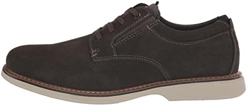 Nunn Bush Men's Otto Plain Toe Oxford Leather Lace Up with Lightweight Sole, Gray, 10 X-Wide | Image 7