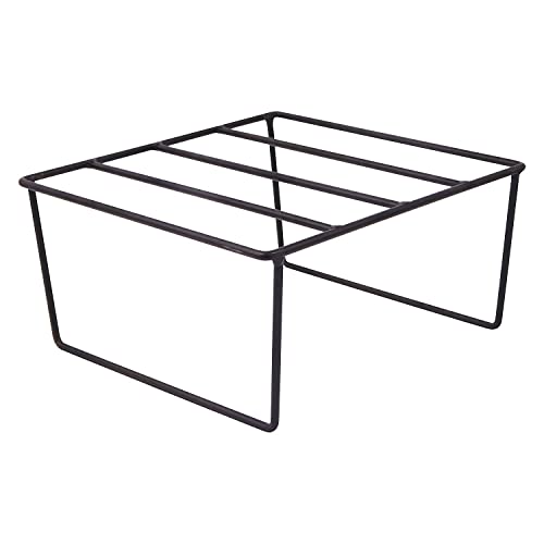 Image of NAYRA Black Color Strong Stylish Design Legs Metal Square stands For Plant Pot Flower Pot For Planter indoor and Outdoor (Square Stand -1)