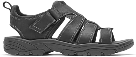 Rockport Men's Springboro Rocklake Fisherman Sandal, Black, 7 | Image 1