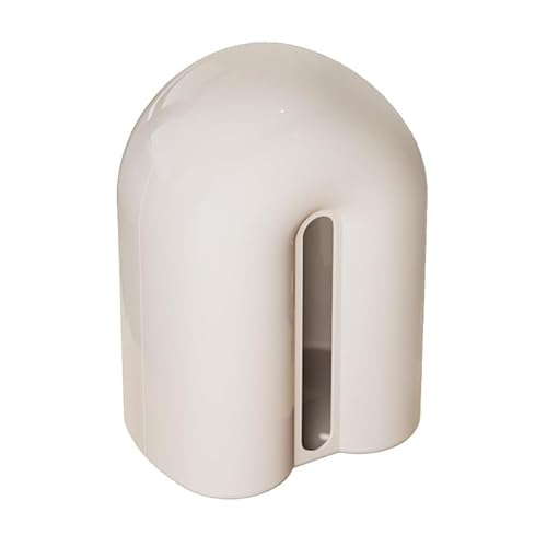 Tissue Case Desktop Vertical Tissue Box Living Room Dining Table Decoration Napkin Facial Dispenser Tissue Dispenser(White)