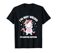 Unicorn I'm Not Weird I'm Limited Edition design for girls, boys, kids and adults who love unicorns and cute animals. This awesome design features a dabbing unicorn with an inspiring message that encourages people to be unique, to be yourself. Perfec...