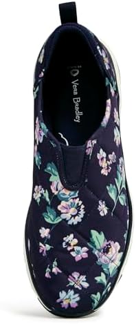 Vera Bradley Women's 2-Mile Slip-On Shoe Sneaker, Navy Garden, 8 | Image 6