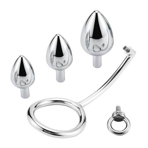 Civière de testicule et anneau pénien en métal pour prolonger le plaisir masculin