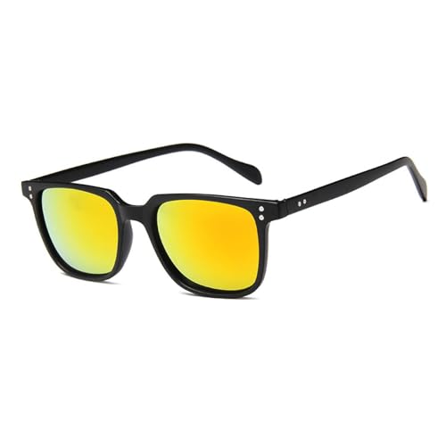 Lunettes de soleil carrées au design rétro avec finitions soignées