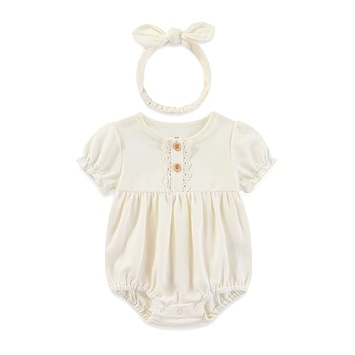 Newborn Baby Girl Bodysuit Suit Baby Clothes Short Sleeve 3 Outfit Bundle Mix Match2