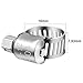 10pcs Stainless Steel Adjustable Hose Clamps, Heavy Duty Worm Gear Pipe Clips for Automotive, Industrial, and Home Use