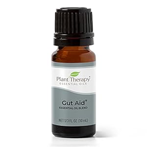 Plant Therapy Gut Aid Essential Oil Blend 10 mL (1/3 oz) 100% Pure, Undiluted, Natural Aromatherapy for Upset Stomach Relief