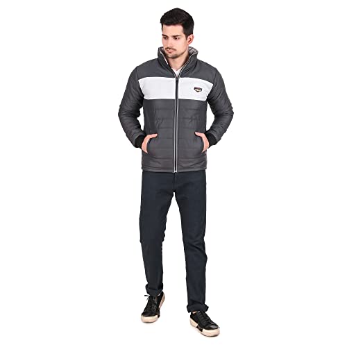 Image of Christy World Men's Regular fit Jacket (FULJJACT 08 BGRN L Green Large)