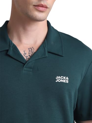 Image of Jack & Jones Polo Collar Slim Fit Pure Cotton T-Shirt
