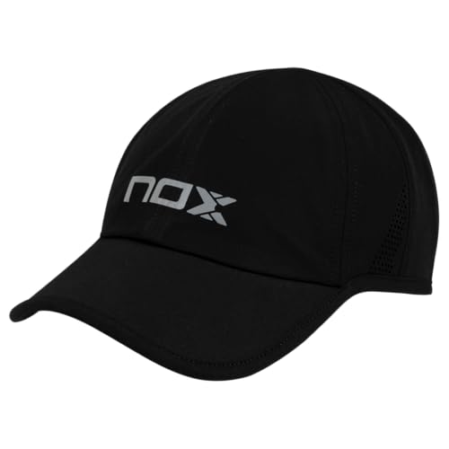 Reviews de Ropa de Tenis para Hombre los 5 más buscados. 48 NOX Gorra Padel Tenis, Ligera Transpirable y Diseño Moderno, Ideal para Largas Partidas Bajo el Sol, 100% Poliester. (MX/US, Alfa, Talla única, Negra/Blanca)