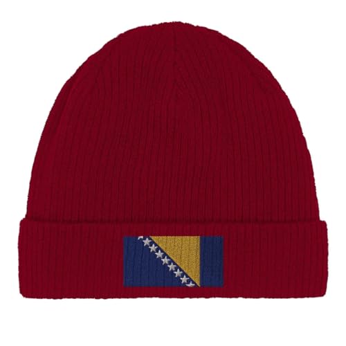Bonnet coton drapeau Bosnie respirant et doux pour le sport