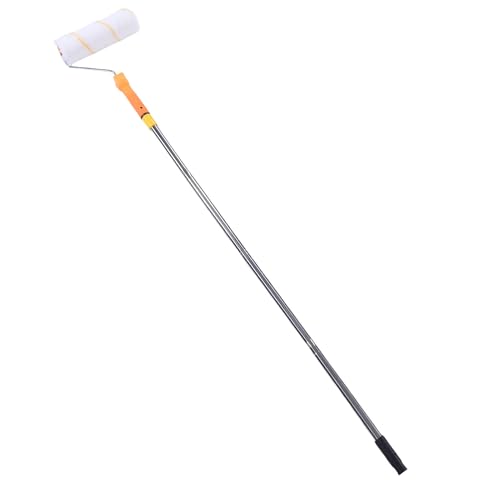 Omquot Juego de Suministros de Pintura para el Hogar, Rodillo de Pintura para Pared y Techo, Bandeja para Cepillos y Varilla de Extensión para el Hogar