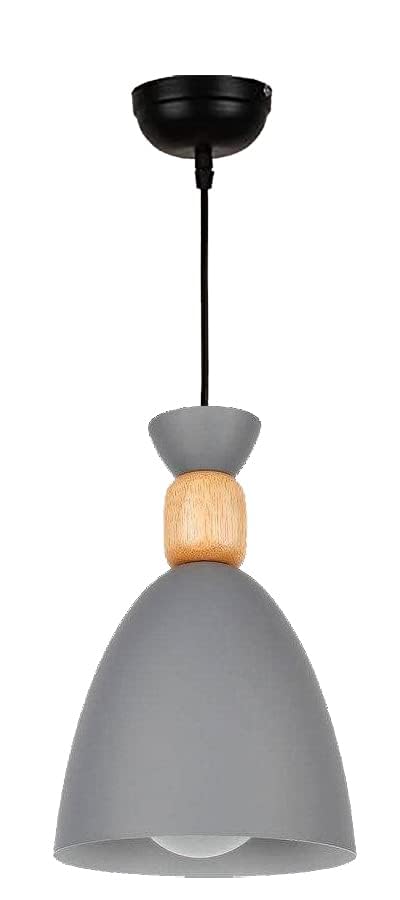 Image of Modern Grey Aluminium Pendant Light for Ceiling, Decorative Hanging Light for Living Room, Dining Room, Kitchen & Cafe Pack of 1