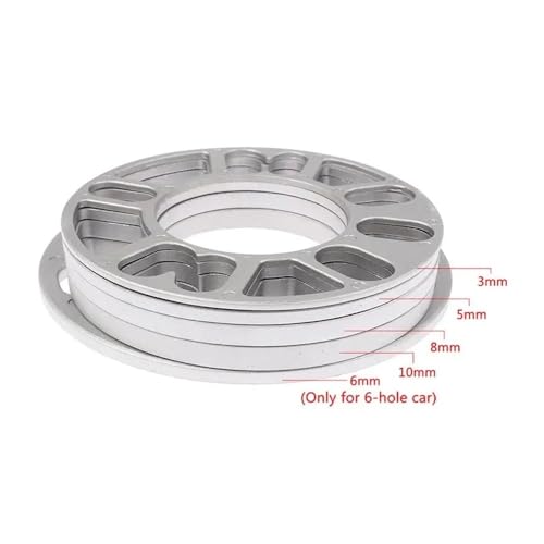 Entretoise de roue 3mm à 10mm pour moyeu auto 4 et 5 trous