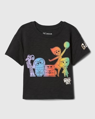 Image of Gap Kids Girl Relaxed Fit Graphic Print Shortsleeves Round Neck T-Shirt