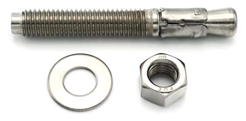 Wedge Anchor 304 Stainless Steel - 1/2"-13 X 5-1/2" Qty-10 #TOP1